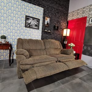 brown recliner sofa