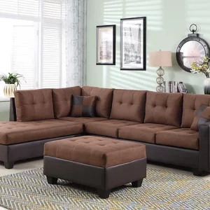 Dark Brown Sectional Sofa