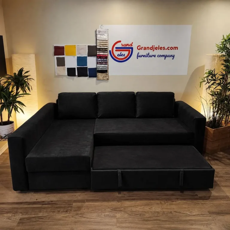 Black Velvet Sofa Bed - IKEA Manstad