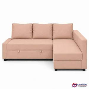 Main Hero Blush Pink Sofa Bed IKEA Friheten sectional sofa bed with reversible chaise