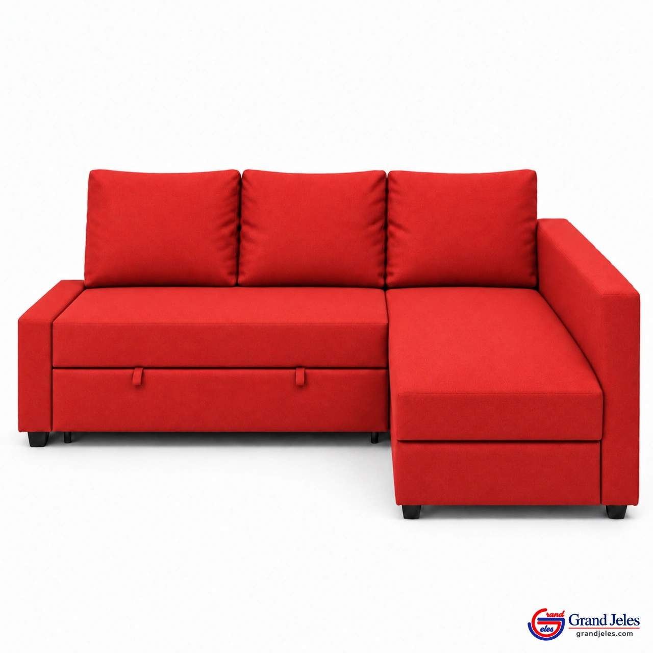 Fire Engine Red Sofa Bed – IKEA Friheten - Image 2