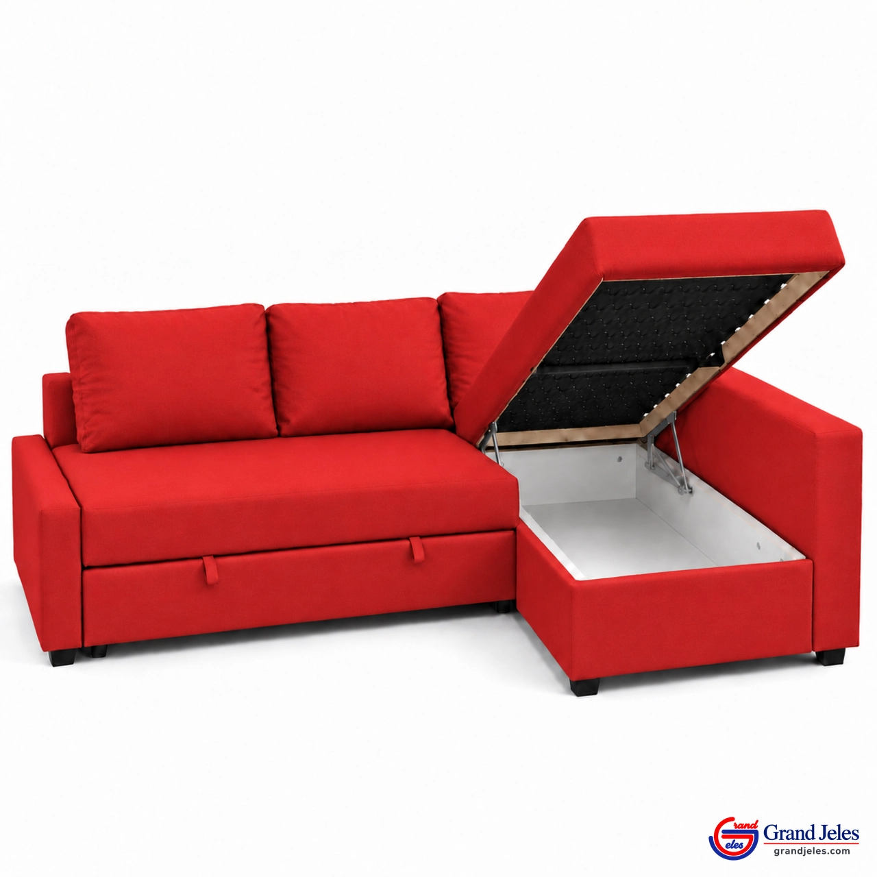 Fire Engine Red Sofa Bed – IKEA Friheten - Image 8