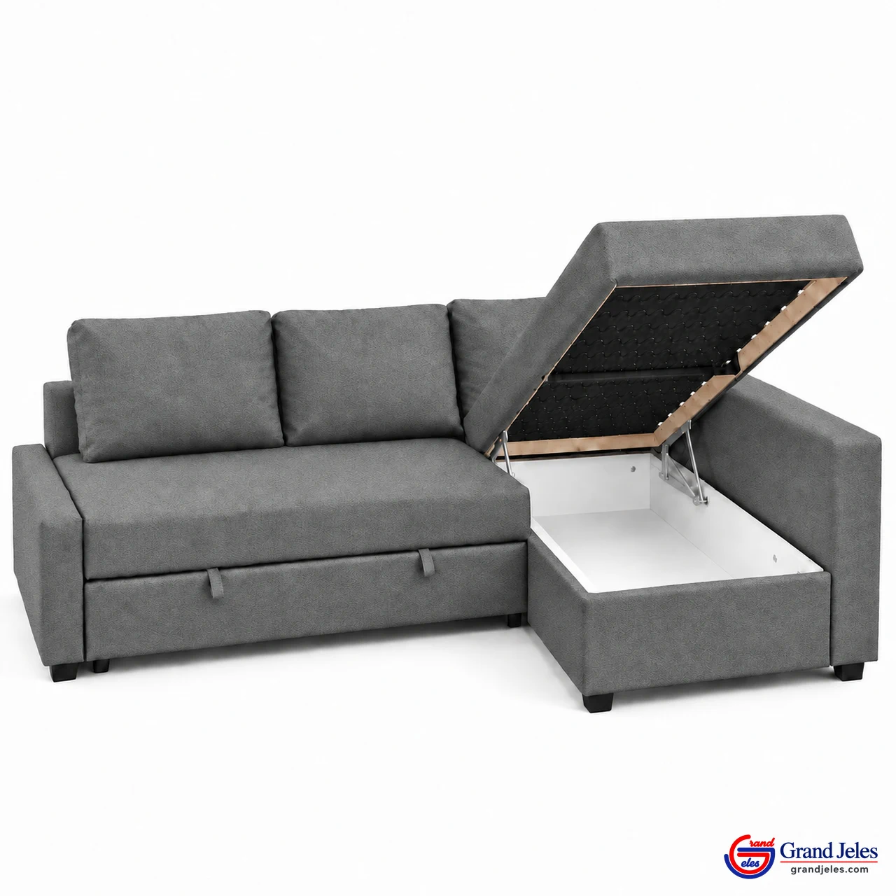 Storage Open Standard Gray (Normal Gray) Sofa Bed IKEA Friheten sectional with hidden chaise storage compartment open