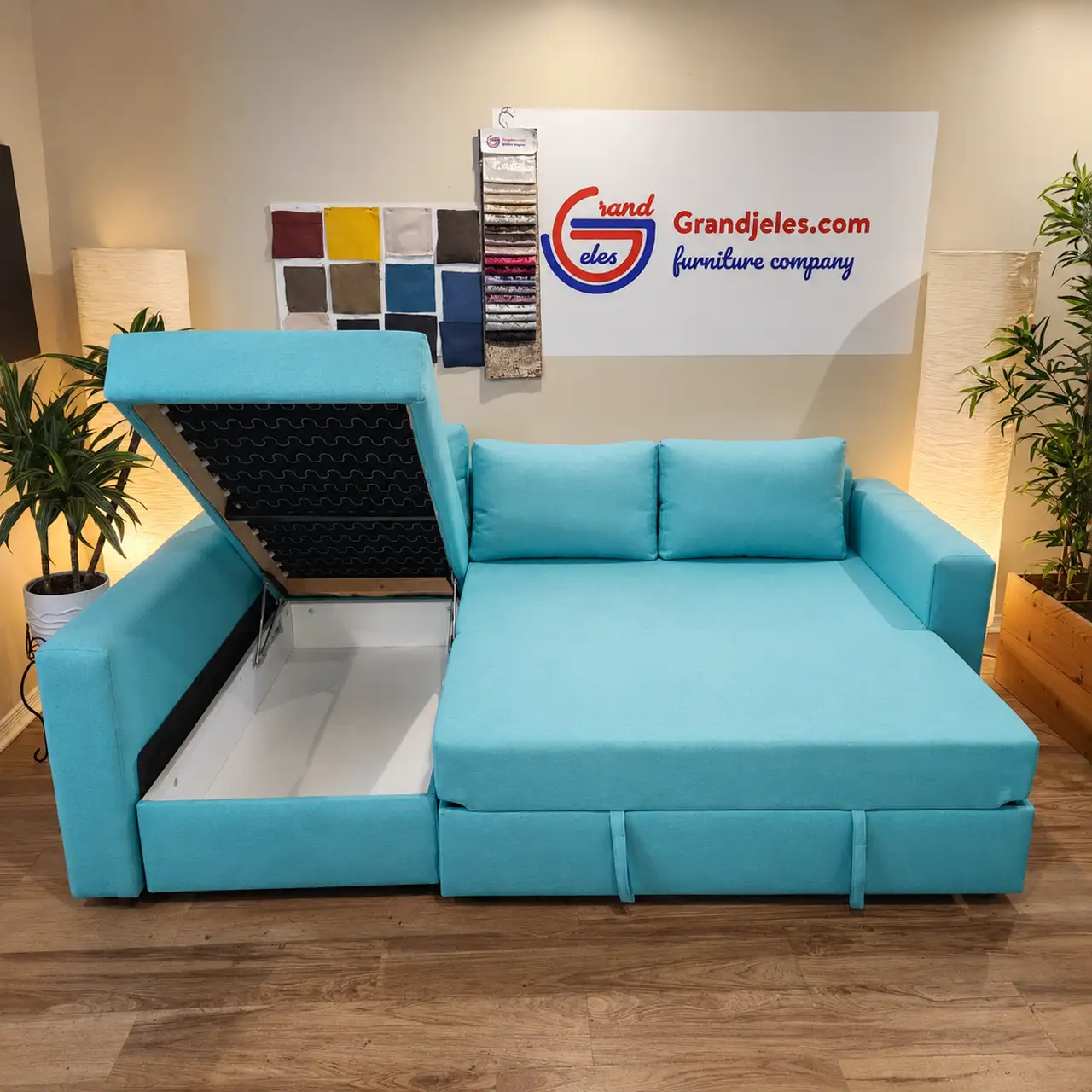 Aqua Blue Sofa Bed – IKEA Manstad