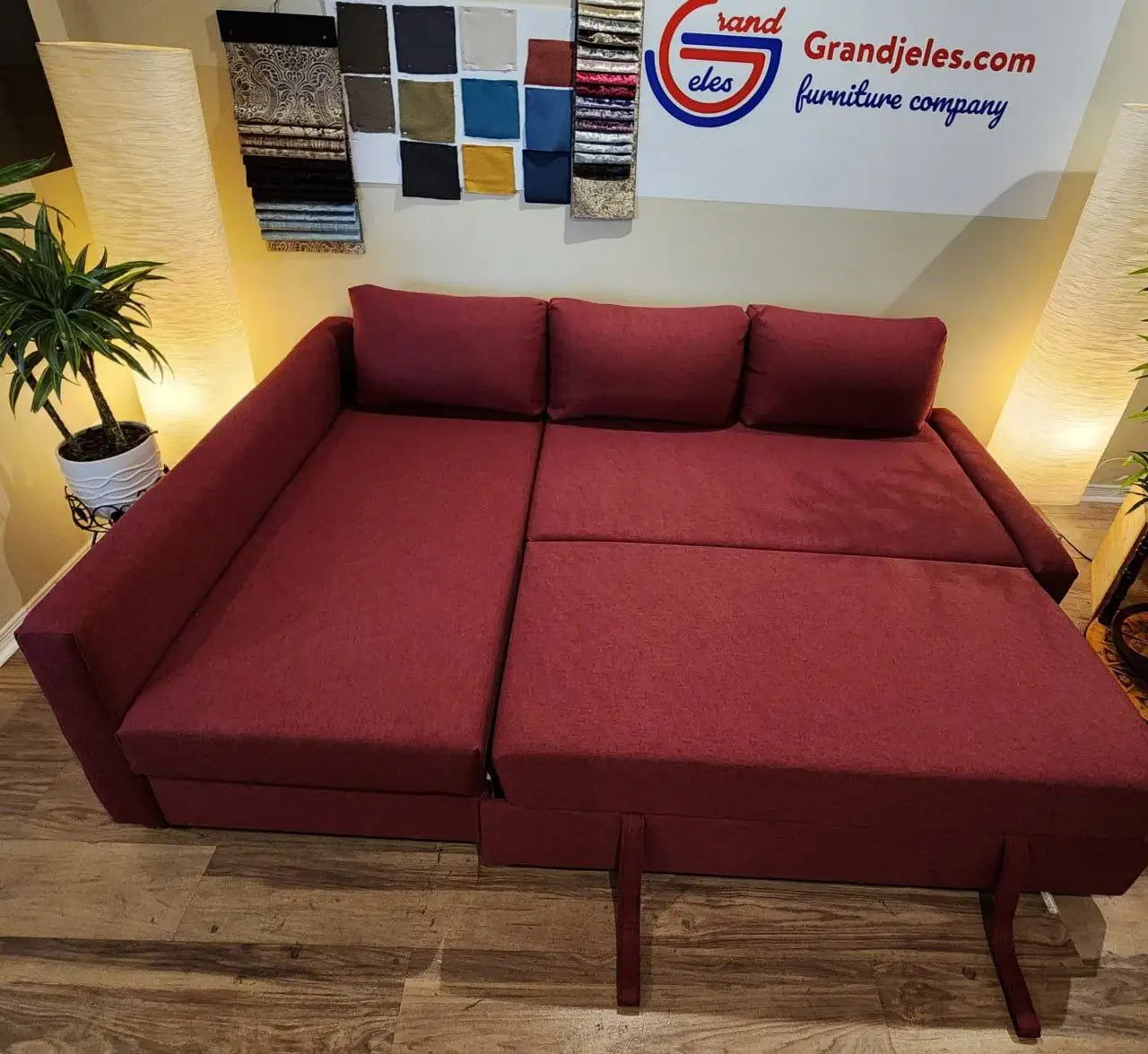 Dark Red Sofa Bed – IKEA Friheten