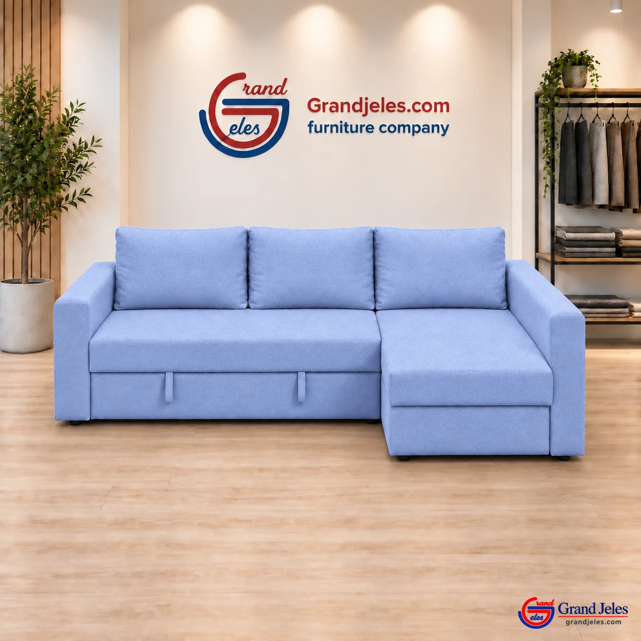 Pastel Blue / Periwinkle Blue Sofa Bed – IKEA Manstad