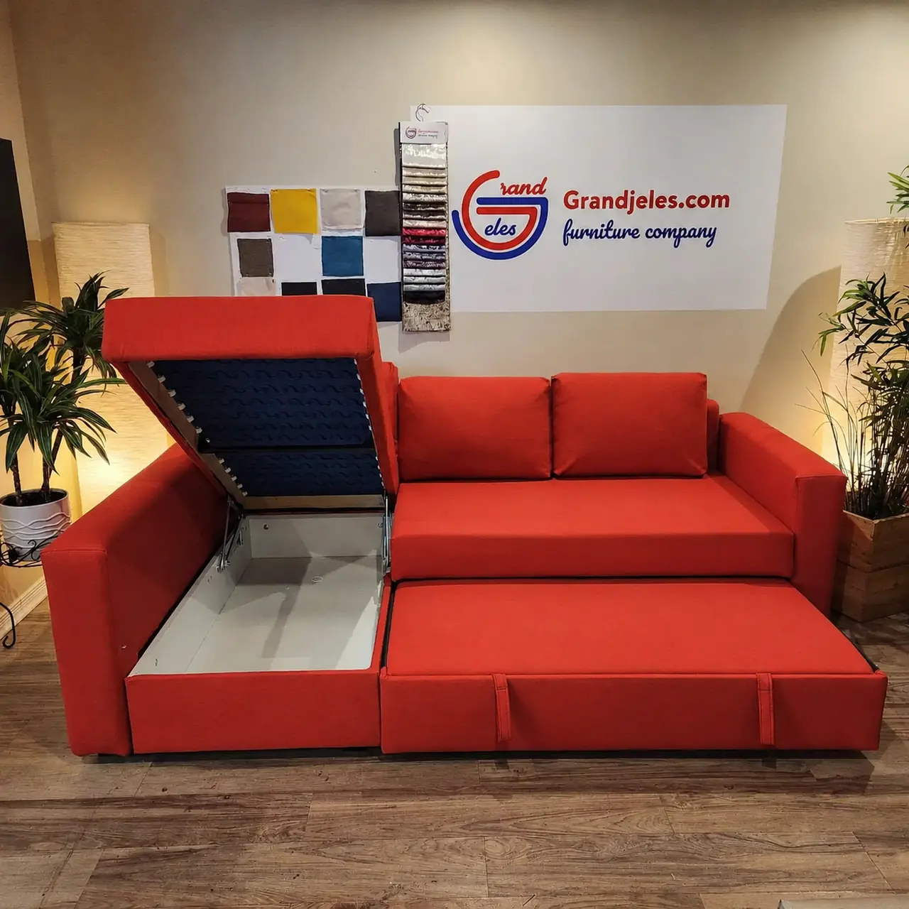 Fire Engine Red Sofa Bed – IKEA Manstad