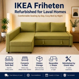 Refurbished IKEA Friheten Sofa Bed in Laval