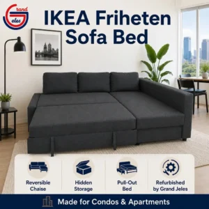 Refurbished IKEA Friheten Corner Sofa Bed with Storage