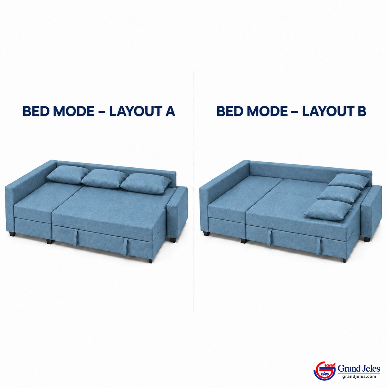 Blue Sofa Bed – IKEA Friheten - Image 7