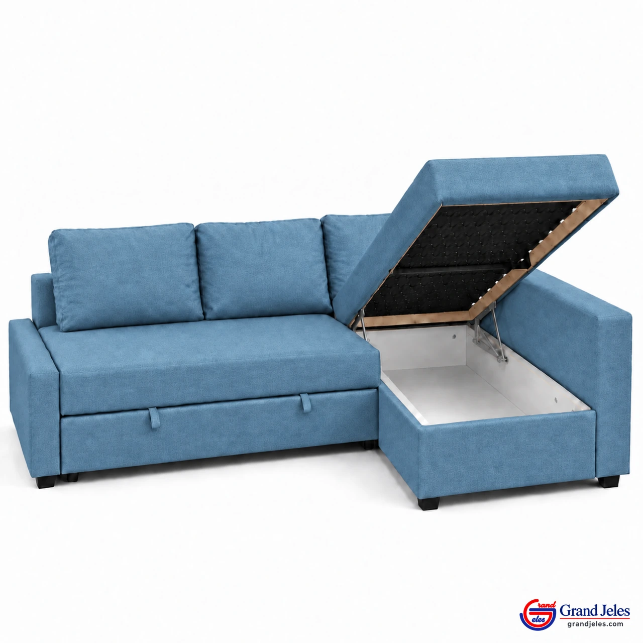 Blue Sofa Bed – IKEA Friheten - Image 8