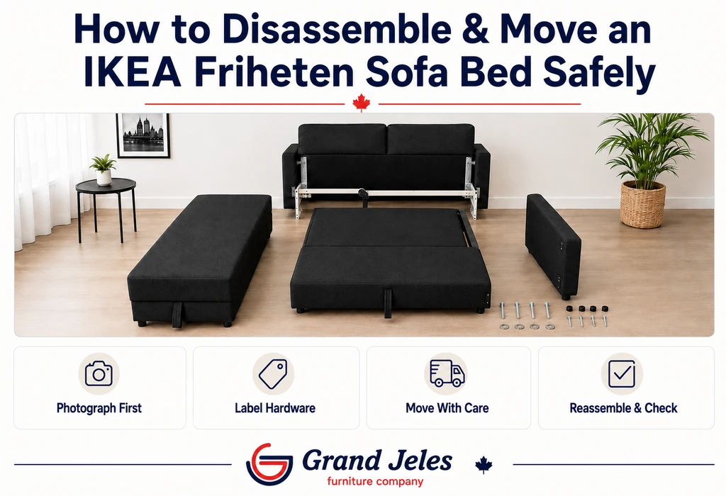 How to Disassemble and Move an IKEA Friheten Sofa Bed Safely