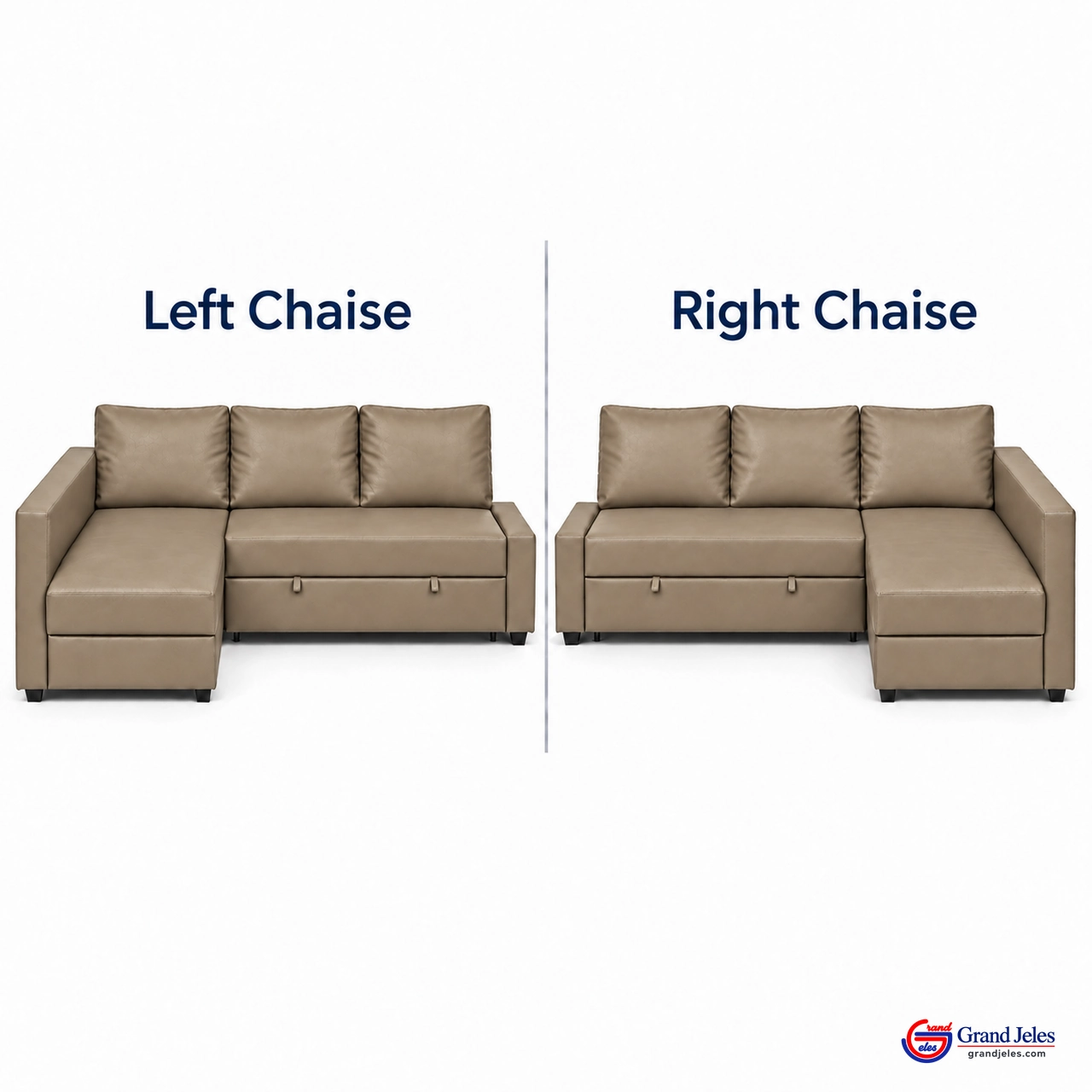 Dark Beige Faux Leather Sofa Bed – IKEA Friheten - Image 6