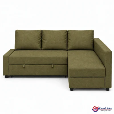 Main Hero Olive Green Sofa Bed IKEA Friheten sectional sofa bed with reversible chaise