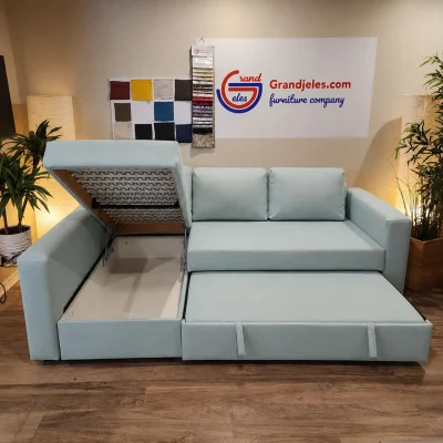 Light Bluish Green Sofa Bed – IKEA Manstad
