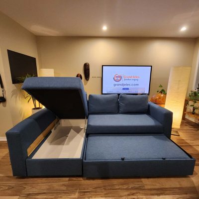Manstad Sofa Bed Dark Blue IKEA (Refurbished)