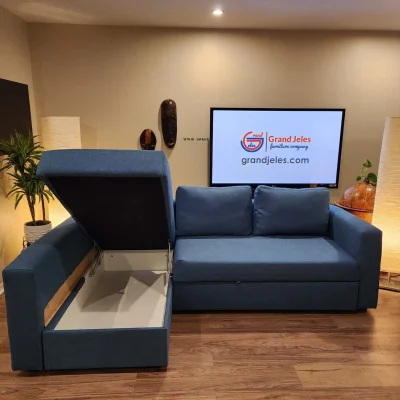 Blue (Dark Blue) Sofa Bed – IKEA Manstad