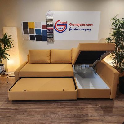 Mustard Yellow IKEA Friheten Sofa Bed