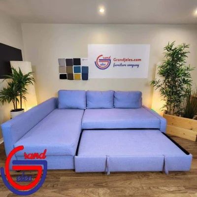 Pastel Blue / Periwinkle Blue Sofa Bed – IKEA Friheten